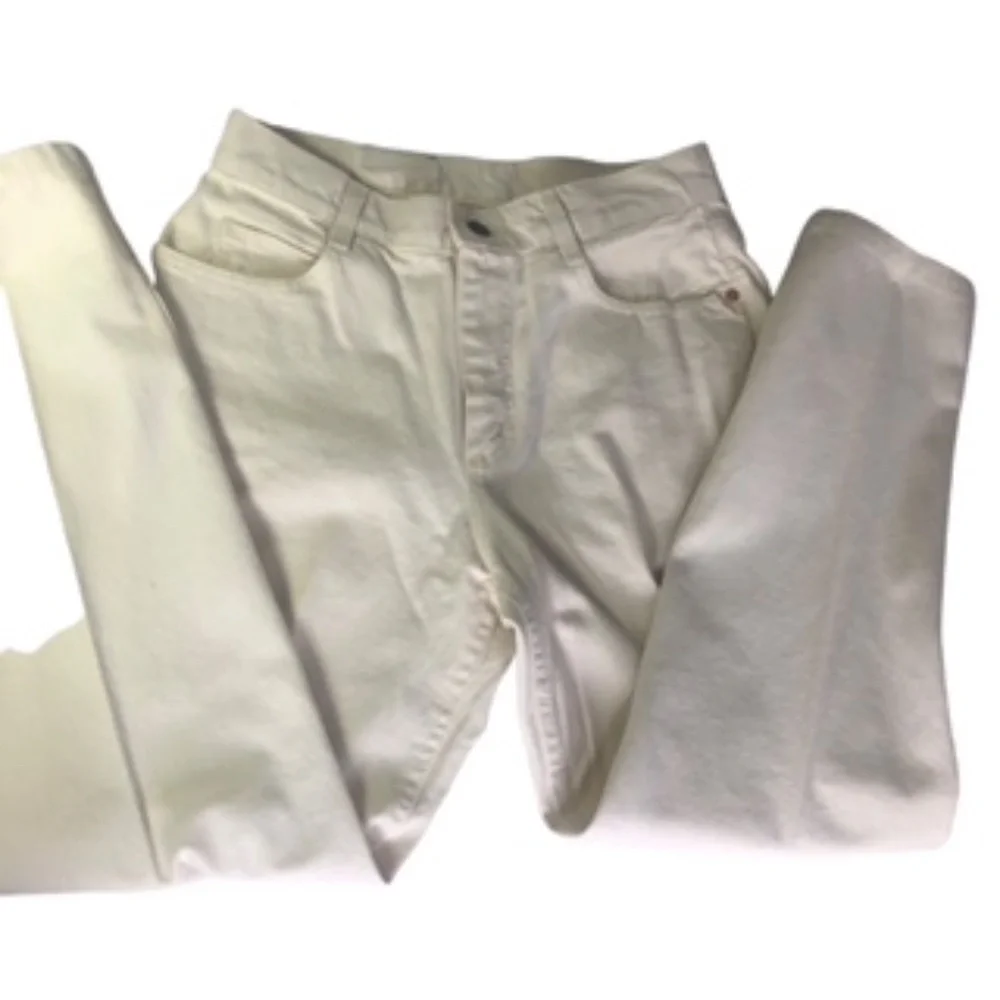 Lee Vanilla Colored Straight Leg Jeans Size Juniors 11 M - Picture 2 of 12